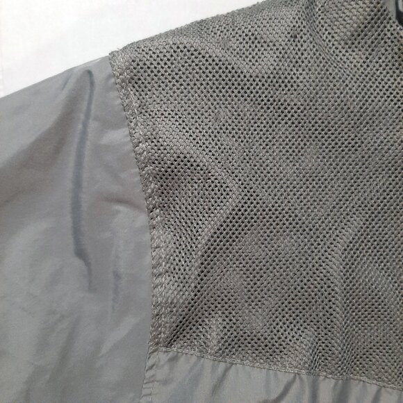 Jinx OVERWATCH Jacket Large Hooded Long Sleeve pullover Gray raised rubber logo - Picture 6 of 9